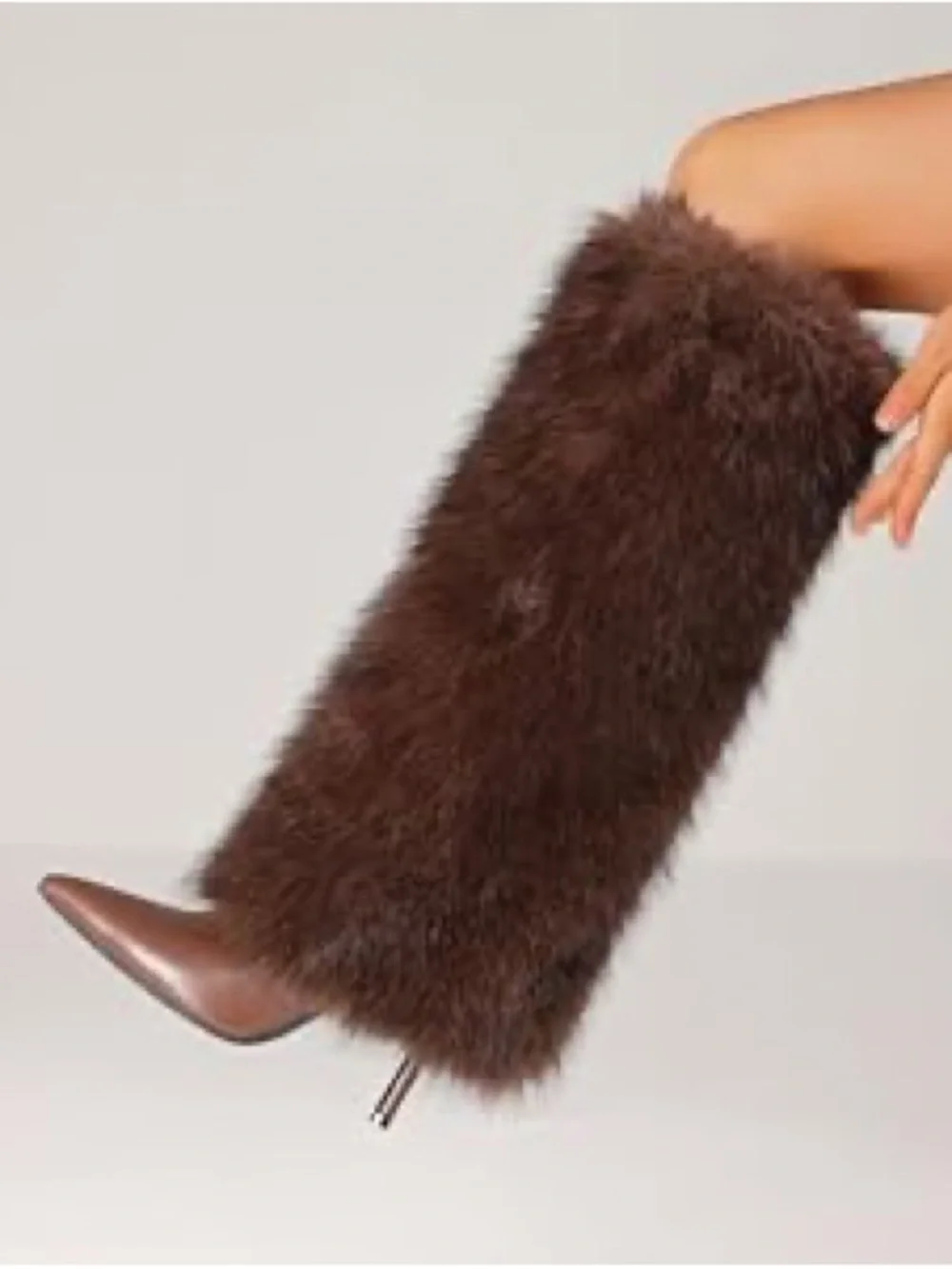 Faux Fur Brown Boots